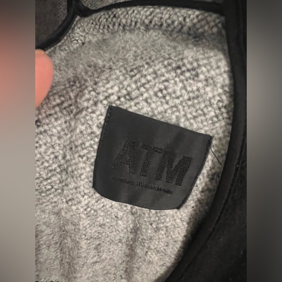 ATM Anthony Thomas Melillo Kimono Overcoat Heather Gray Women Size Small $795 - Picture 10 of 16